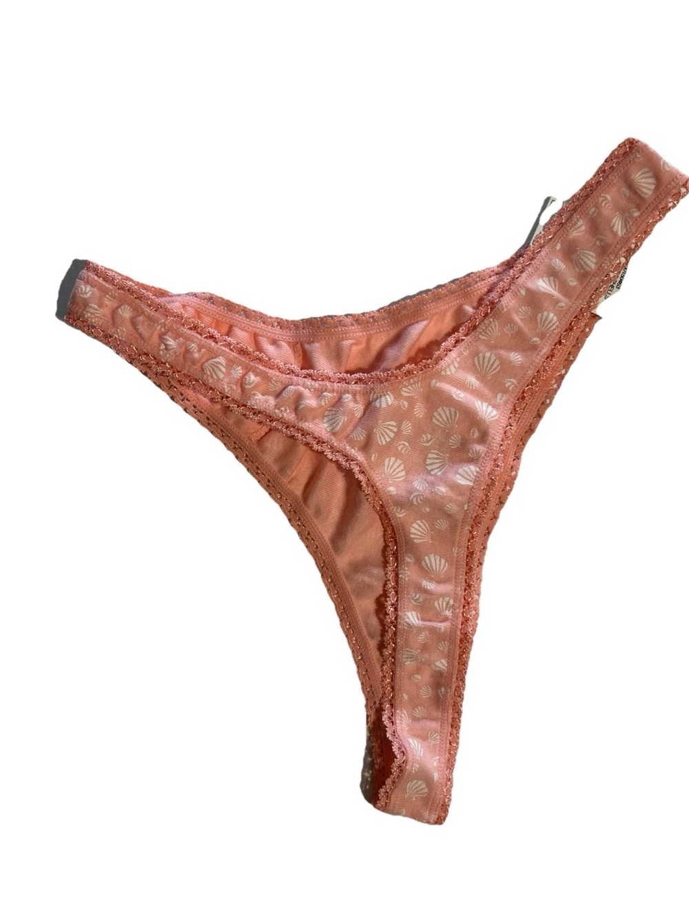 Charter Club Women’s 2-Pack Thong Panties Medium 100% Cotton Lace Trim - Picture 3 of 5
